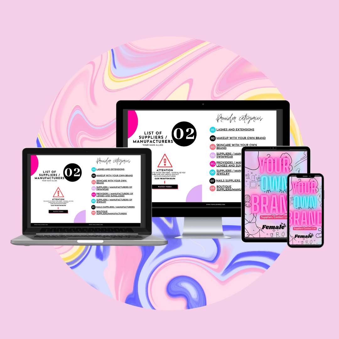 "Create and Launch Your Own Brand" Ebook STEP BY STEP GUIDE - List of Contacts/Suppliers - Sent to your Email Instantly