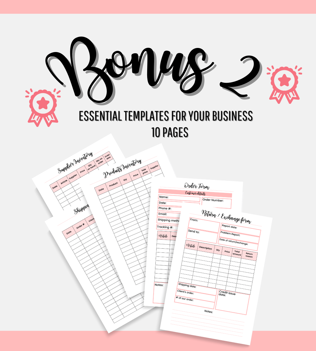 Business Plan | Editable Digital Template & Print Version (Sent to your Email instantly) V0123