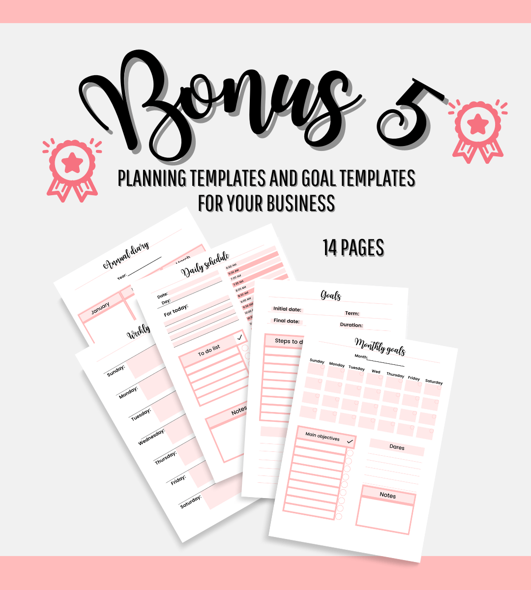 Business Plan | Editable Digital Template & Print Version (Sent to your Email instantly) V0123