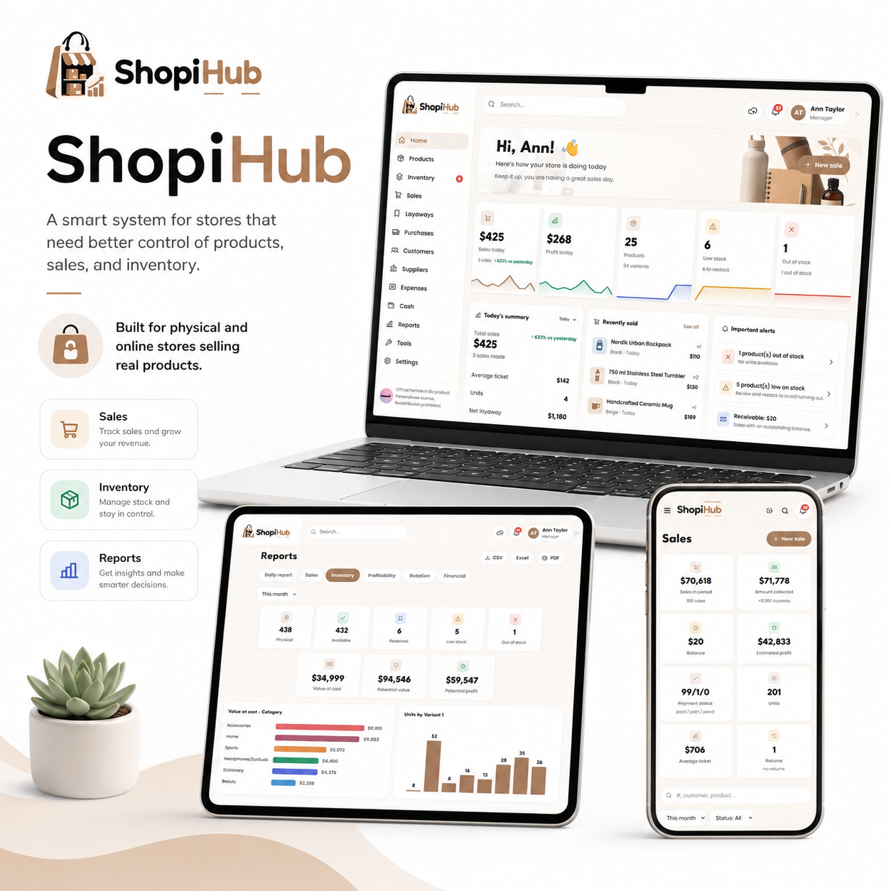ShopiHub - Manage your store in one place.