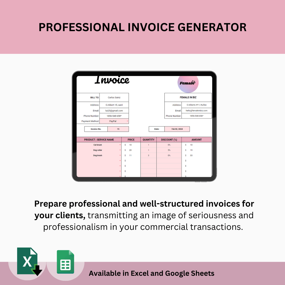 Tracker and Invoice Generator