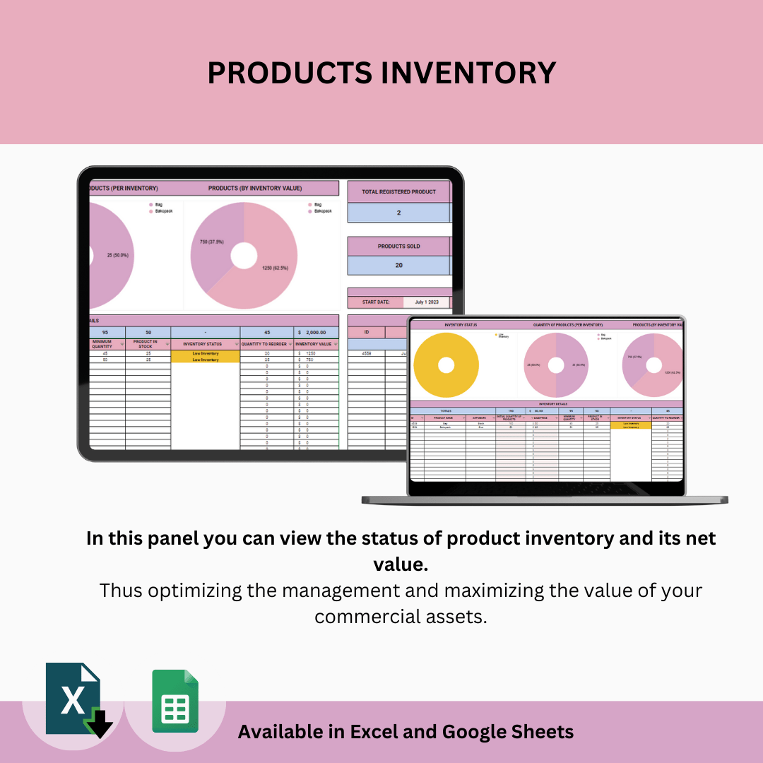 Product and Materials Inventory Tracker