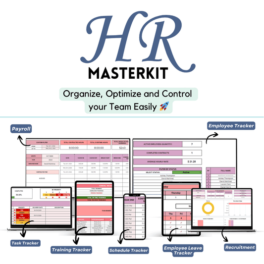 HR MasterKit: Organize, Optimize and Control  Your Team Easily