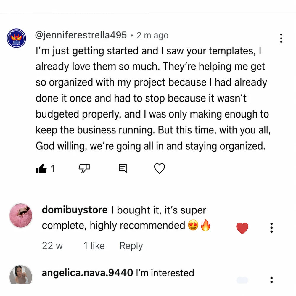 Customer reviews from @jenniferestrella495 and @domibuystore